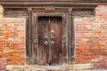 Wooden carved entrance door at Patan Durbar Square, Nepal