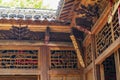 Wooden carved house beam of Chinese Hui style architecture