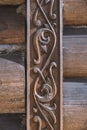 Wooden carving fragment