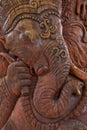 Wooden carving of lord ganesha