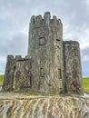 Wooden Carving of O\' Brien\'s Tower Cliffs of Moher