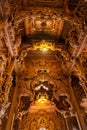 Wooden carving sculptures inside of the Sanctuary of Truth temple in Pattaya, Thailand Royalty Free Stock Photo