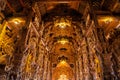 Wooden carving sculptures inside of the Sanctuary of Truth temple in Pattaya, Thailand Royalty Free Stock Photo