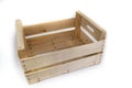 Wooden case for fruit or vegetable on a white