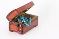 Wooden casket jewelry