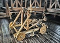 Wooden catapult Royalty Free Stock Photo