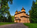 Wooden Catholic church in Narew, Poland.