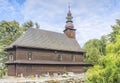 Wooden catholic church of St. Anna in Nierodzim, Poland Royalty Free Stock Photo