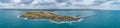 Wooden causeway connecting Victor Harbor with Granite island in Australia Royalty Free Stock Photo