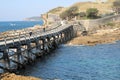 Wooden Causeway Going to Bare Island