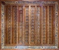 Wooden ceiling decorated with floral patterns at Mamluk era Amir Taz Palace, Cairo, Egypt Royalty Free Stock Photo