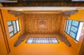 The wooden ceilings in Coptic Museum, Cairo, Egypt