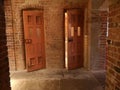 Wooden cell doors
