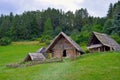 Wooden Celtic house in a Slovakian open air museum