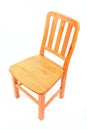 Wooden chair isolated Royalty Free Stock Photo