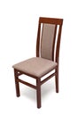 Wooden chair isolated Royalty Free Stock Photo