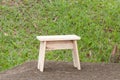 Wooden Chair Made By Hand; Made With Raw Wood Royalty Free Stock Photo