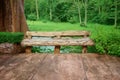 A wooden chair of relaxing corner