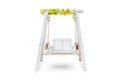 Wooden chair swing isolated