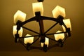 Wooden chandelier Royalty Free Stock Photo