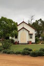 Wooden chapel in countryside