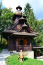 Wooden chapel of St. Hubert, Velke Karlovice, Wallachia, Czech Republic