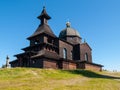 Wooden chapel on the top of Radhost Mountain in Beskids