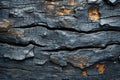 Wooden charcoal texture. Burnt wood background Royalty Free Stock Photo