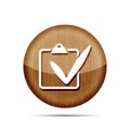 wooden check list icon
