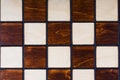 Wooden checkerboard background