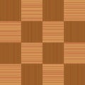 Wooden Checkerboard Pattern Parquetry
