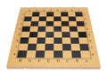 Wooden chess game board isolated Royalty Free Stock Photo