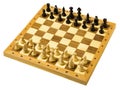 Wooden Chessboard Royalty Free Stock Photo