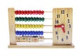Wooden Children Abacus with Clock