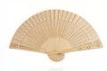 Wooden Chinese fan Royalty Free Stock Photo