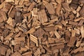 Wooden chips of oak Royalty Free Stock Photo