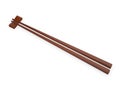 Wooden Chopsticks 3d rendering