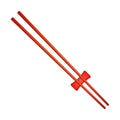 Wooden chopsticks in red design