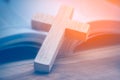 Wooden Christian cross