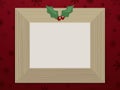 Wooden christmas picture frame