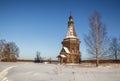 Wooden church in the Arkhangelsk region