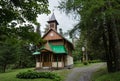 Wooden Church of Assumption of the Holy Virgin in Tatranska Kotlina, Slovakia Royalty Free Stock Photo