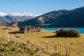 Wooden church in Bahia exploradores Carretera Austral, Highway 7 Royalty Free Stock Photo