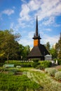 Wooden church in Baile Felix resort Royalty Free Stock Photo