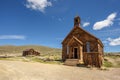 Wooden church in Bodie ghost town, California Royalty Free Stock Photo