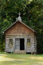 Wooden church in countryside Royalty Free Stock Photo