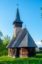 Wooden Church Holy Archangels in Manastirea, Romania Royalty Free Stock Photo