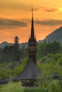 Wooden church from Maramures, Romania Royalty Free Stock Photo