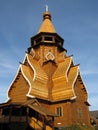 Wooden church, Moscow Russia Royalty Free Stock Photo