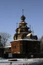 A wooden church of Russia Royalty Free Stock Photo